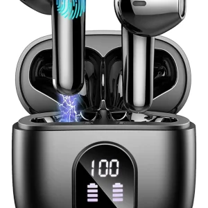 Robx S-30 Bluetooth Kulaklık Led Gösterge ENC Ortam Sesi Azaltma 4 Mikrofonlu 5.3 IPX7 Su geçirmez